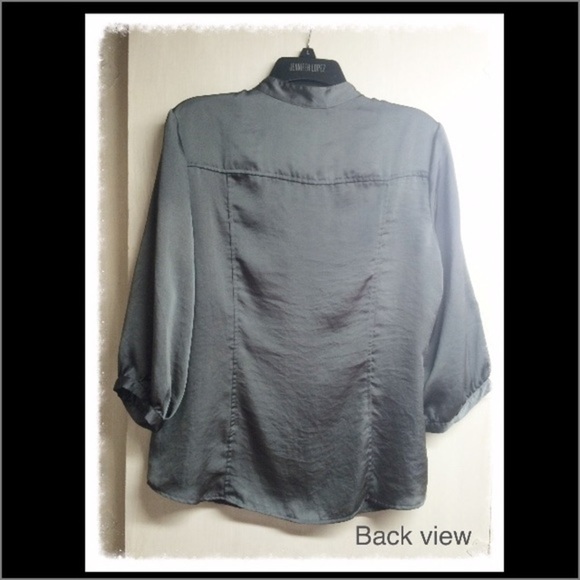 New York & Company Button Up Blouse - Picture 2 of 4